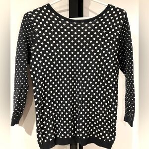 Women’s Loft polka dot sweater xsp